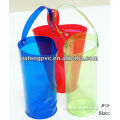 High quality cylindrical PVC wine gift bag for wine bottles